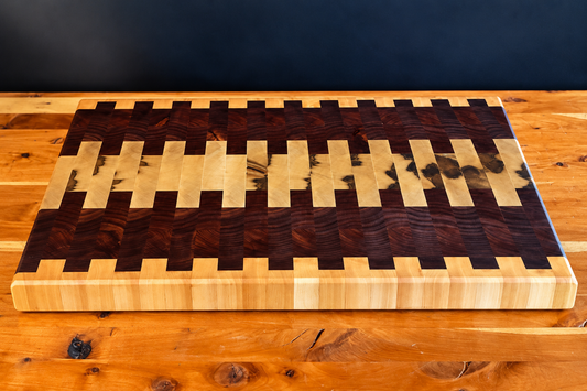 HuonPine Blackwood and Sassafras End-Grain Chef's Board